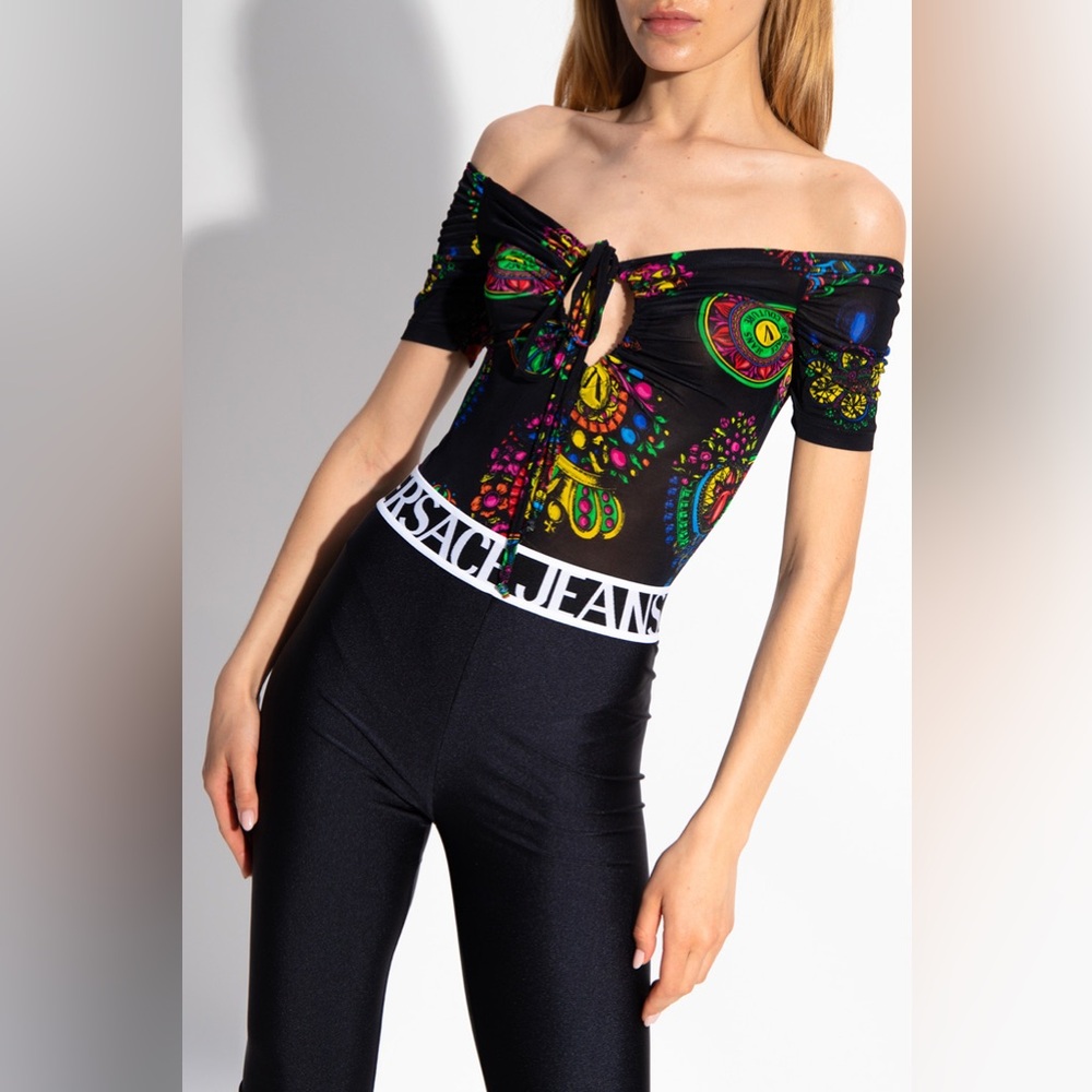 Versace Jeans Couture Regalia Baroque Print Bodysuit